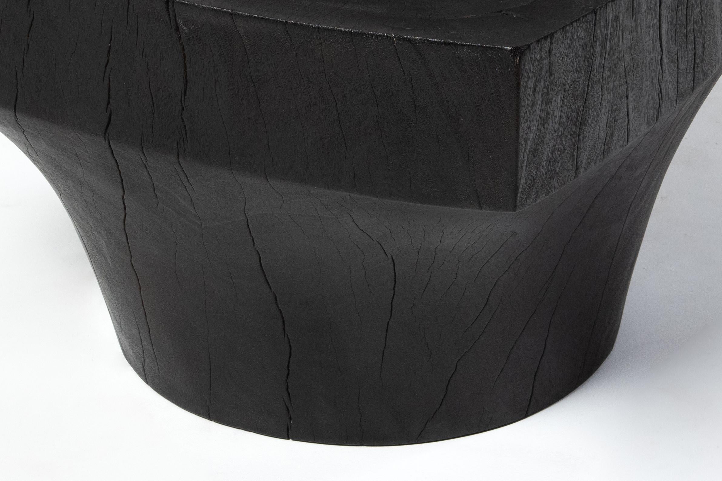 K Chair in Hand Carved Salvaged Almendro Wood by Reynold Rodriguez In New Condition In Philadelphia, PA