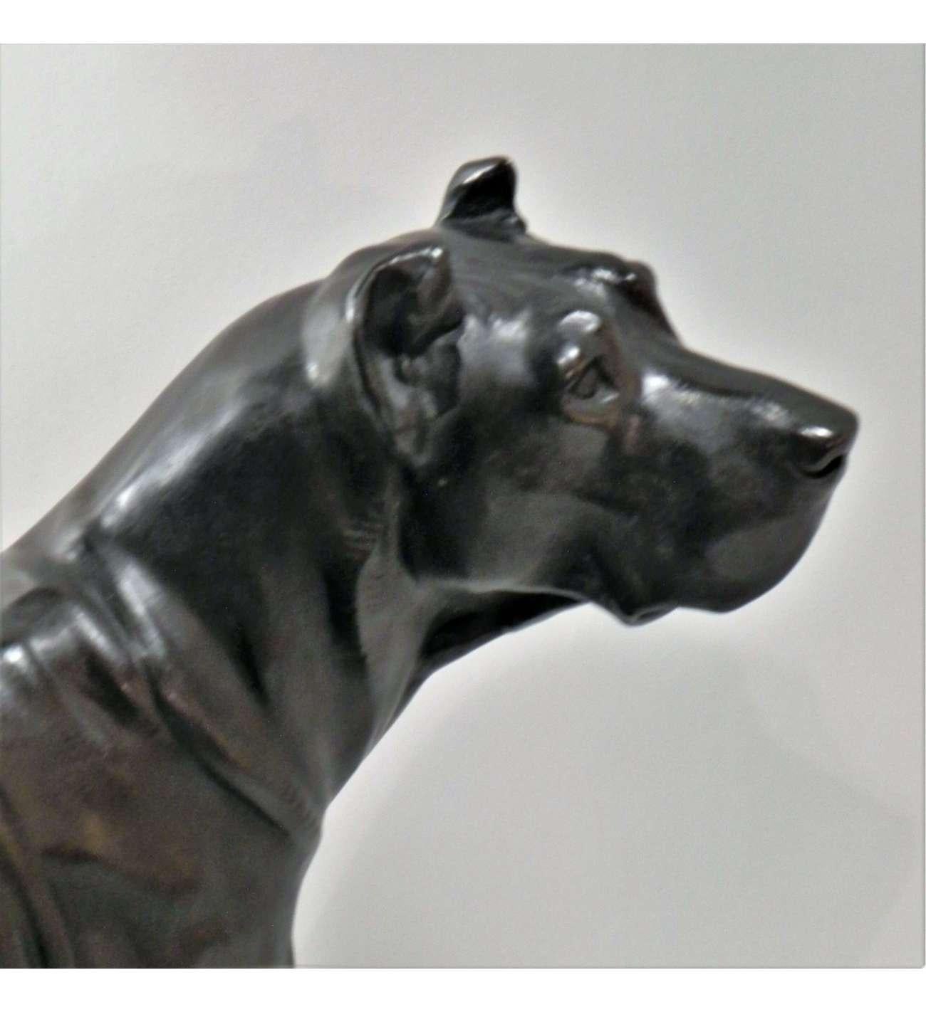 K. Gustav Reissmann+ Bronzeguss, Deutsche Dogge im Angebot 3