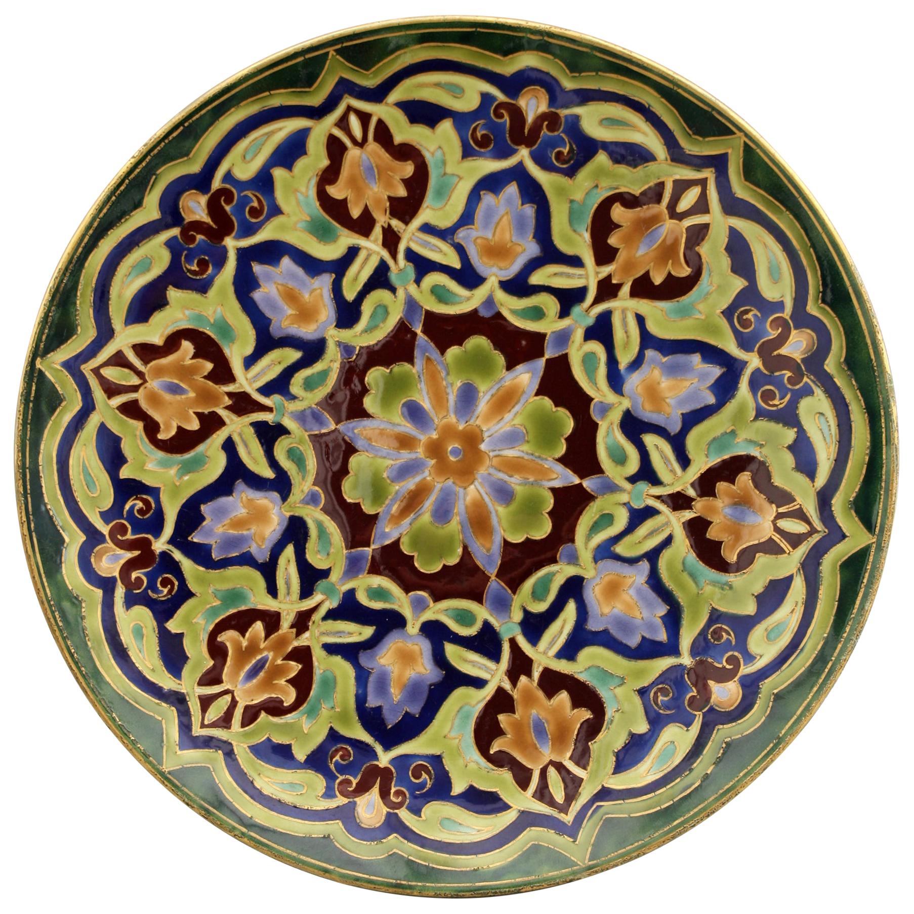 English Antique Creamware Pottery Teapot In Underglaze Blue Dated 1777