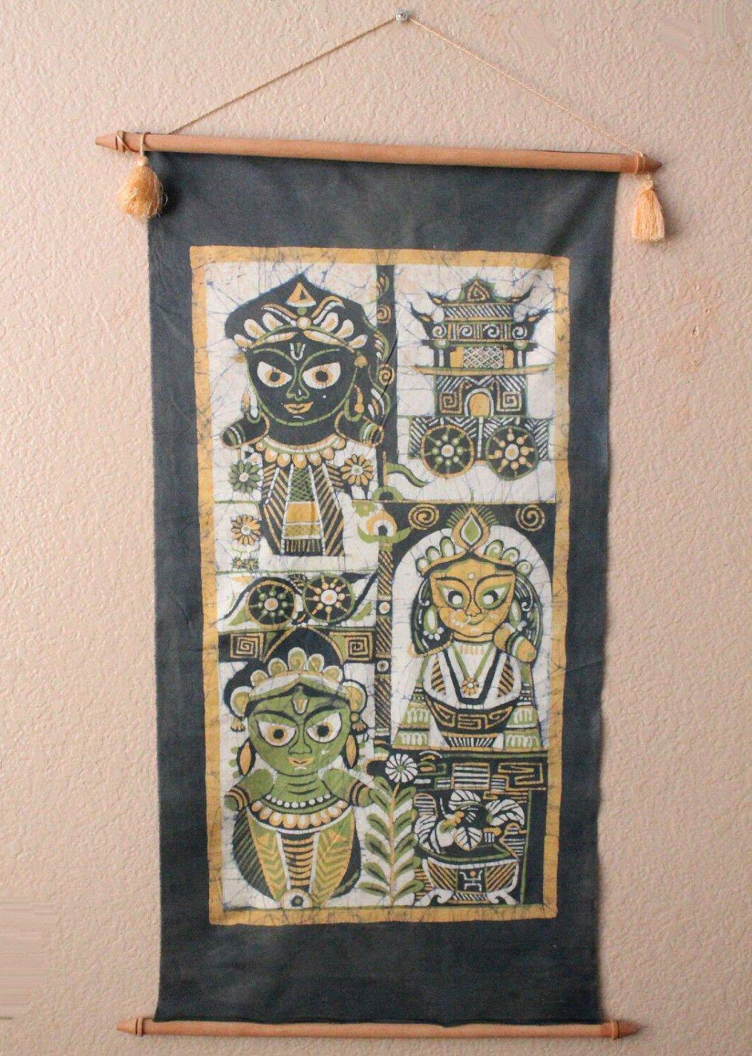 Seltene K. Laxma Goud Batik. Indische Bildende Kunst. Padma Shri. Frühe Mid Century Modernität im Angebot 1