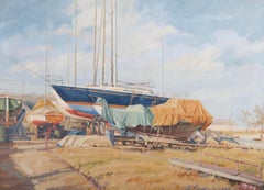 K. Moseley - Mid 20th Century Oil, The Boatyard