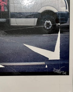 K-Narf Color Photo Graffiti, Adhesive Tape Altered Street Art Photograph Collage