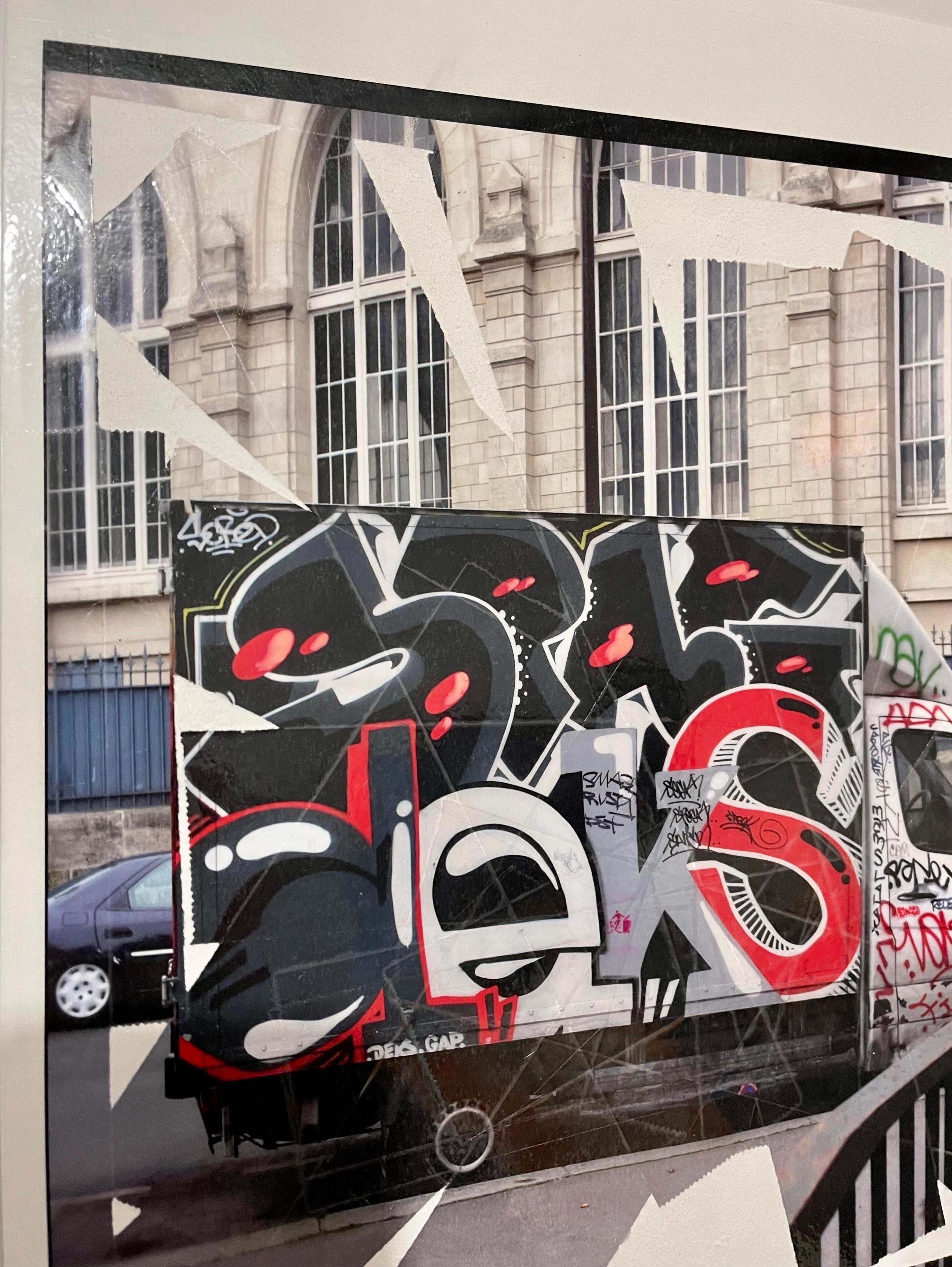 K-Narf Graffiti fotografici a colori, nastro adesivo alterato Street Art Photograph Collage in vendita 6