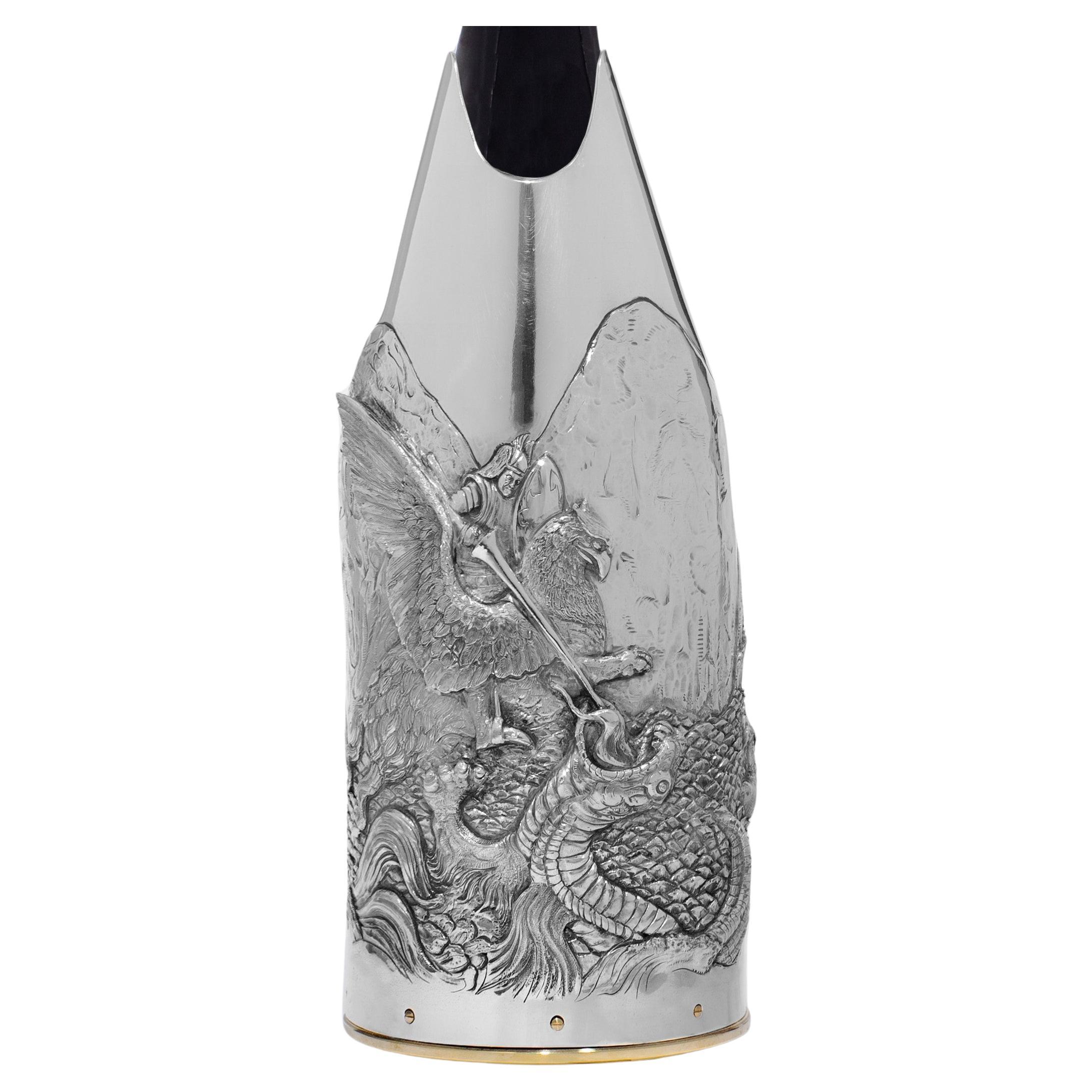 K-OVER Champagne, ARIOSTO, silver 999/°°, Italy For Sale