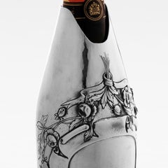 K-OVER Champagne, CATENA DI FIORI, argento 999/°°, Italia