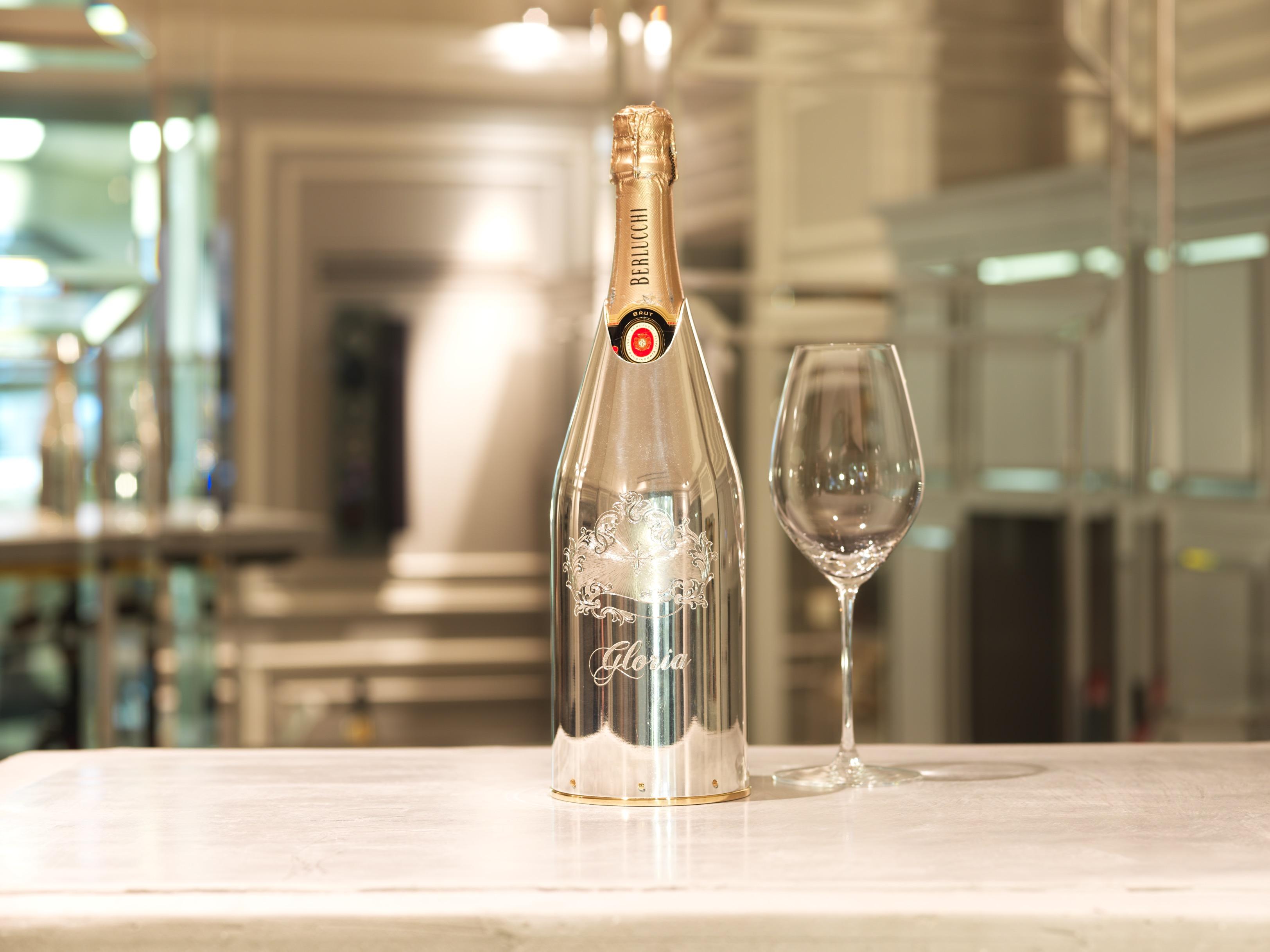 Italian K-OVER Champagne, GLORIA, N&B argent 999/°°, Italie en vente