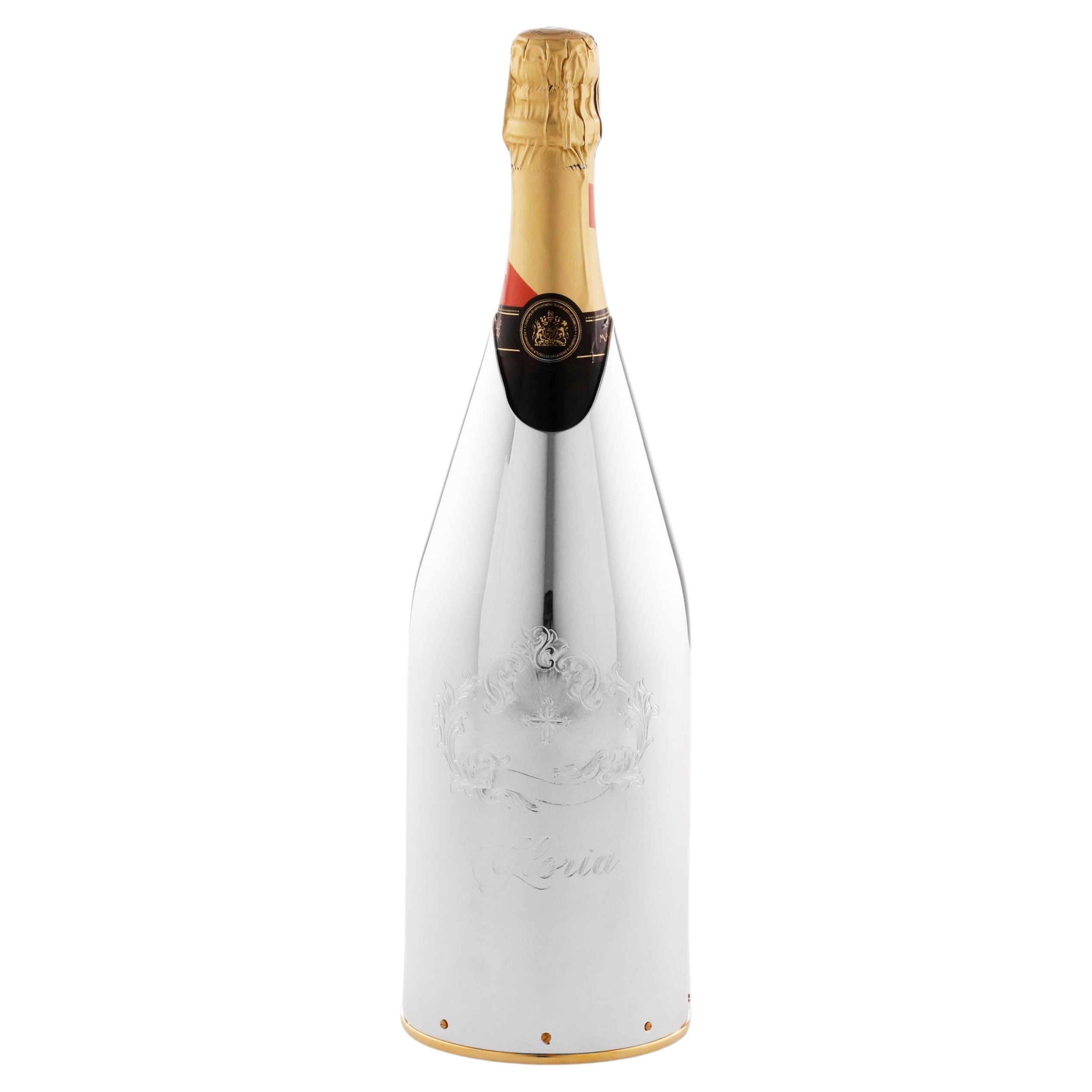 K-OVER Champagne, GLORIA, B&W silver 999/°°, Italy For Sale