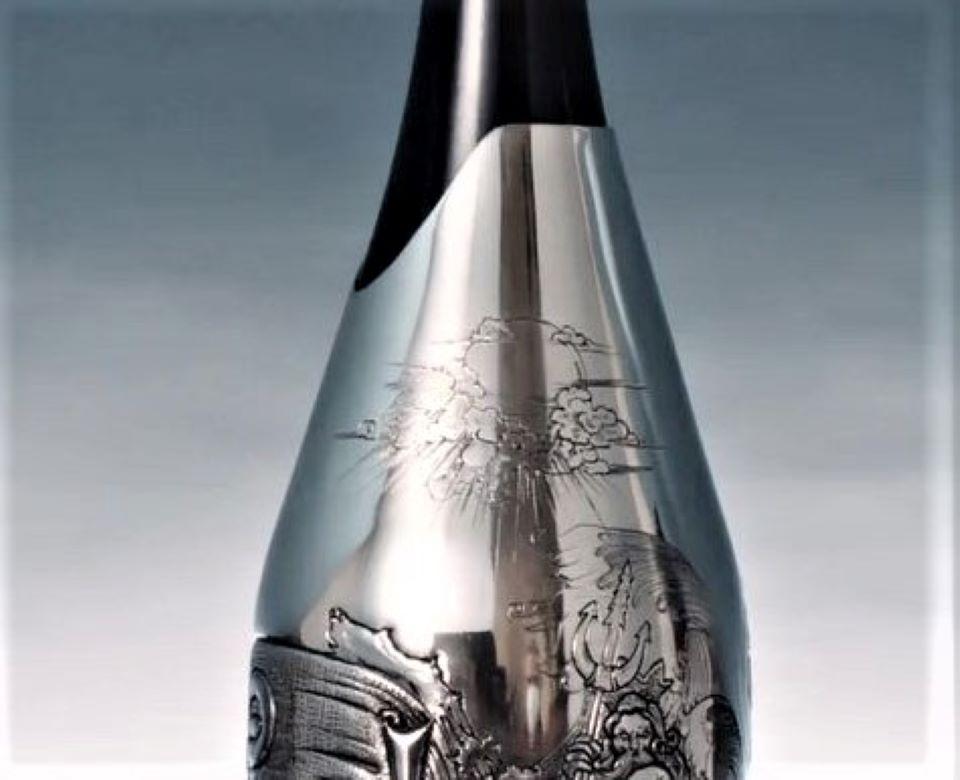 K-OVER Champagne, I PIRATI, silver 999/°°, Italy In New Condition For Sale In Firenze, IT