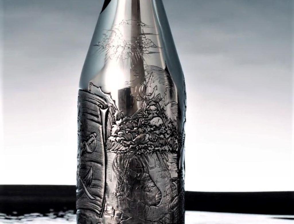 Contemporary K-OVER Champagne, I PIRATI, silver 999/°°, Italy For Sale