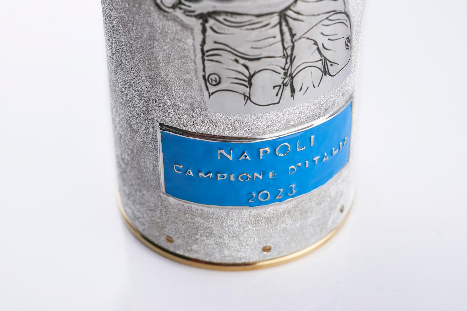 Hand-Crafted K-OVER Champagne, NAPOLI CHAMPIONSHIPS OF ITALY, Silver 999/°, Italy For Sale