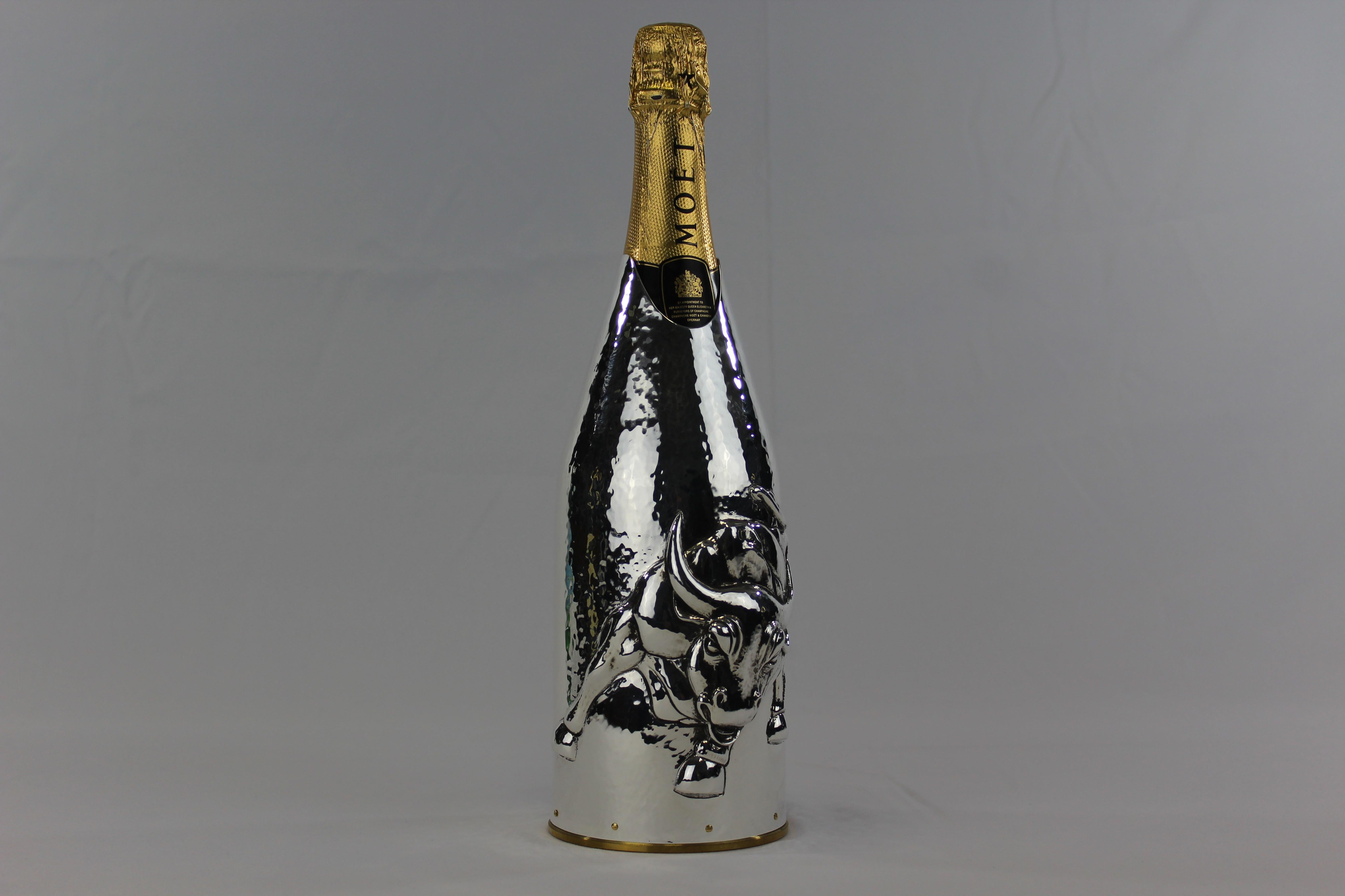 K-OVER Champagne, WALL STREET, silver 999/°°, Italy In New Condition For Sale In Firenze, IT