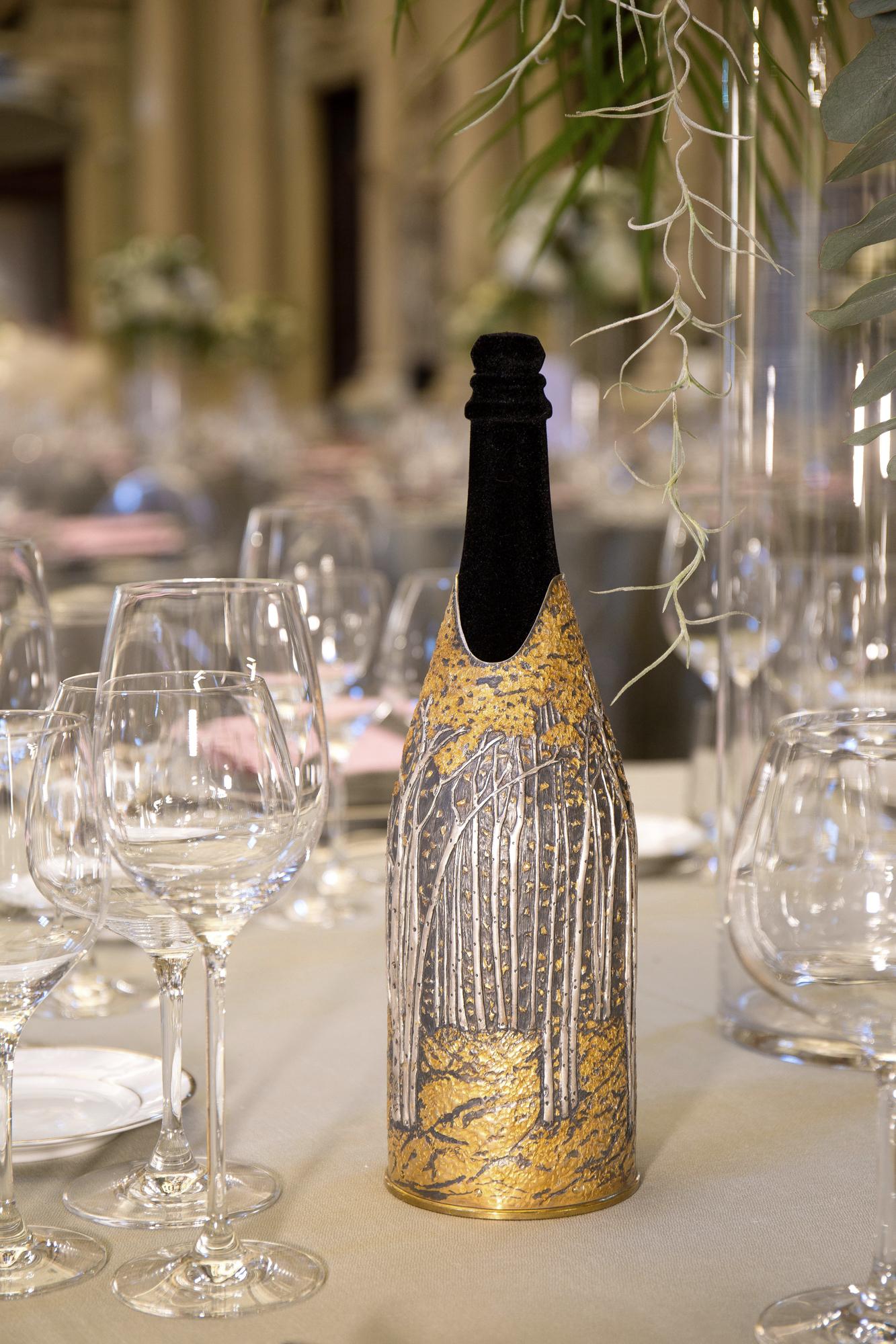 Argent K-OVER Champagne, BOIS EN AUTOMNE, argent 999/°, Italie en vente