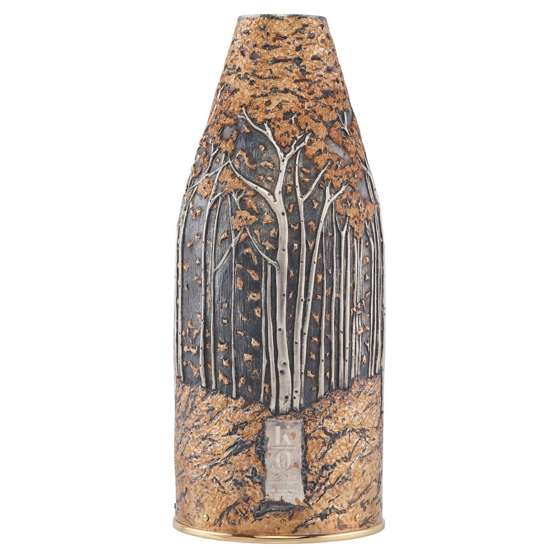K-OVER Champagne, WOOD IN AUTUMN, silver 999/°°, Italy For Sale