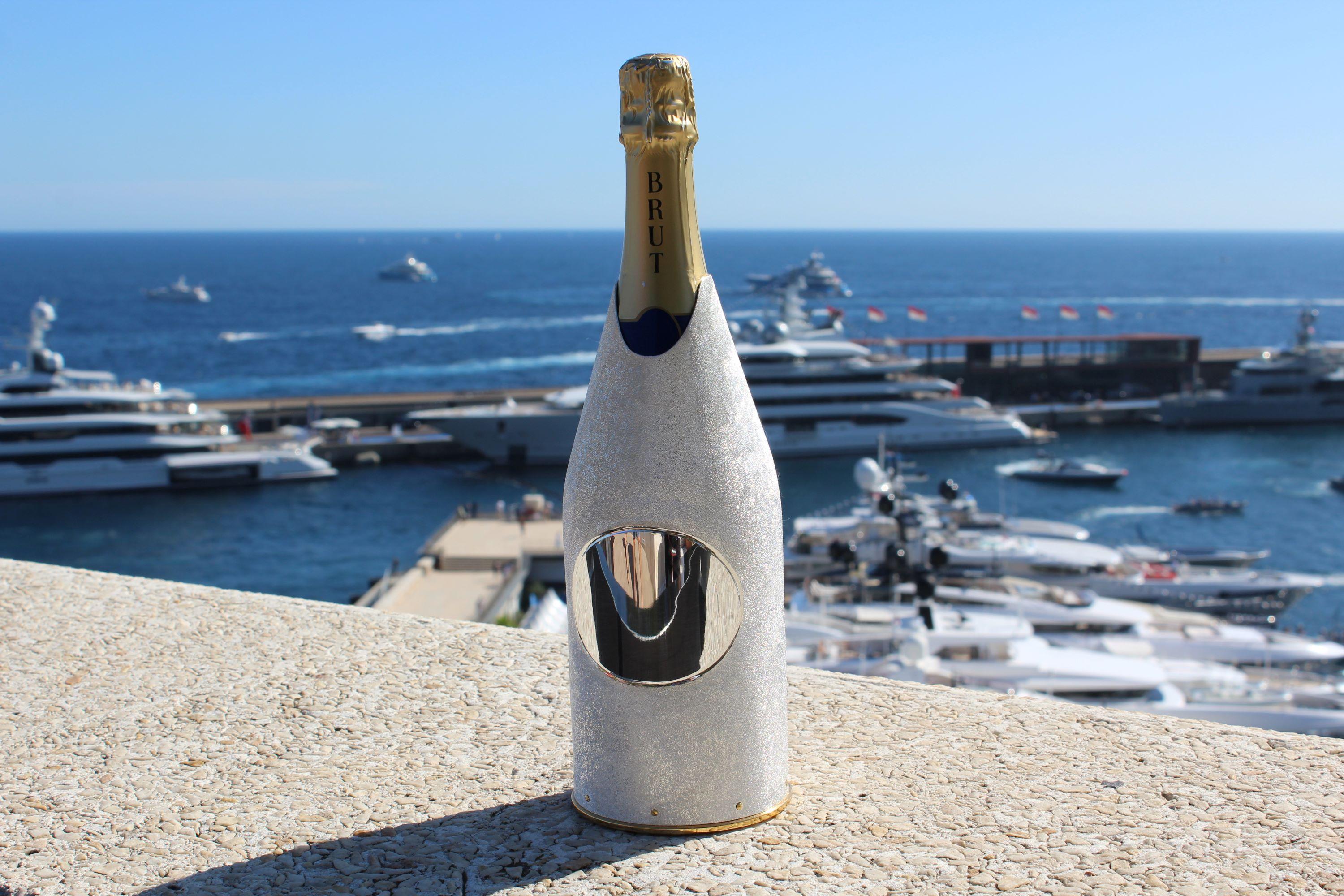 Moderne K-OVER Champagne, YOUR MOON, argent 999/°, Italie en vente