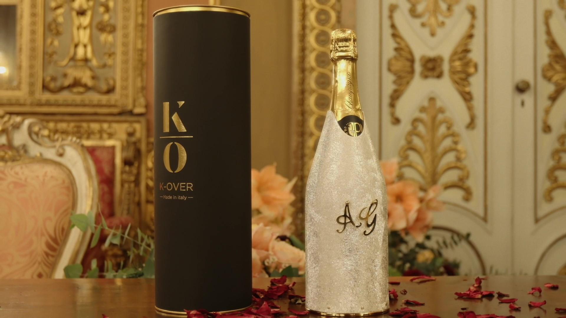 Contemporary K-OVER Champagne, YOUR WEDDING, silver 999/°°, Italy For Sale
