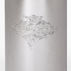 Luxor Wine Bottle Cover, Christmas Gift, Silver, Hand Made in Italy, 2019