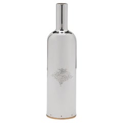 Luxor Wine Bottle Cover, Christmas Gift, Silver, Hand Made in Italy, 2019