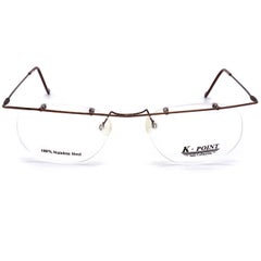 Montatura da vista vintage senza montatura K.K., made in Italy