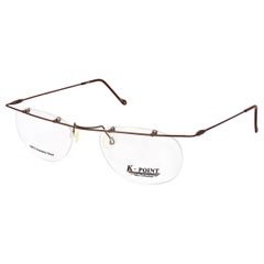 K-Point vintage rimless eyeglass frame, made in Italy