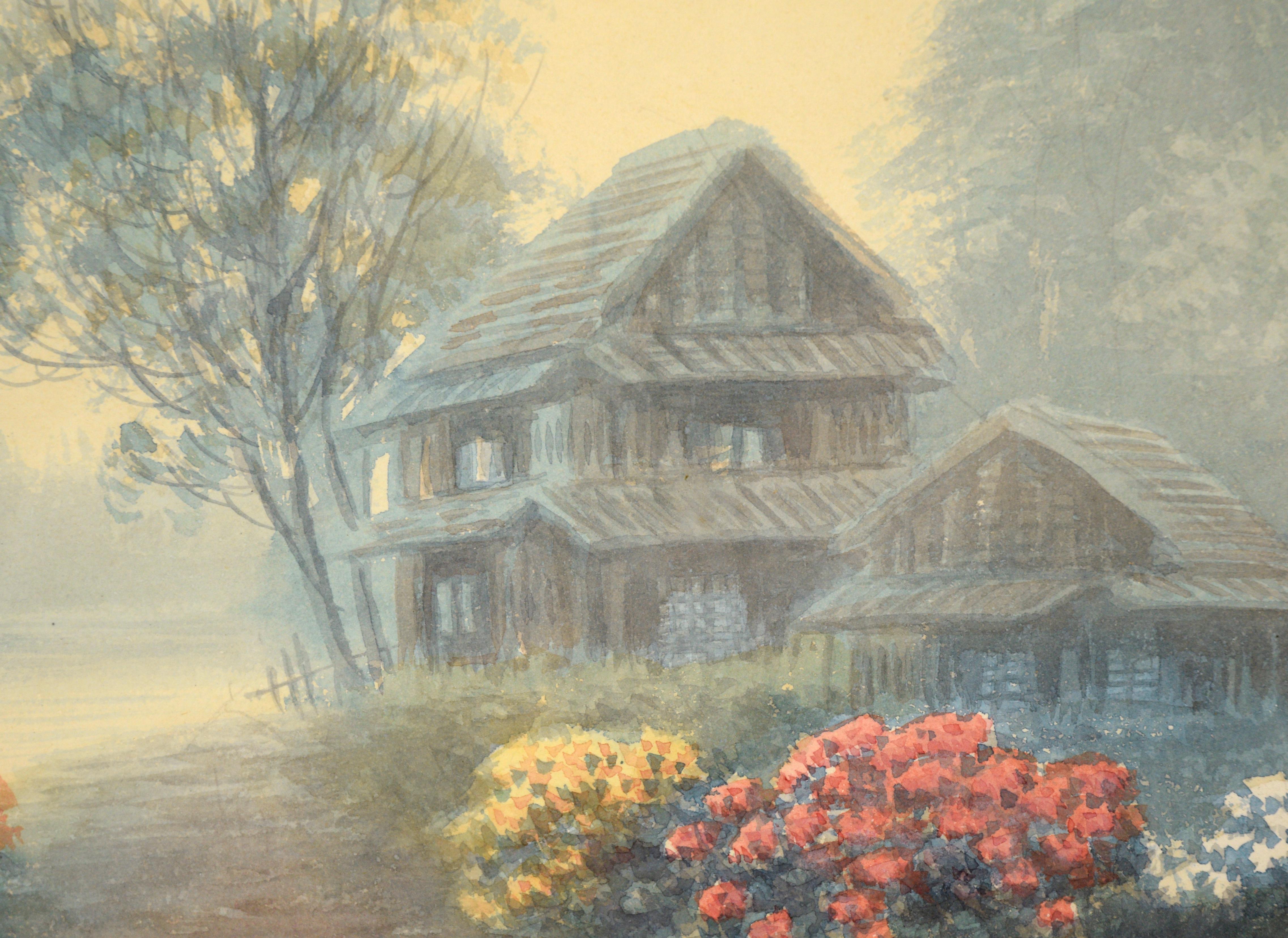 japanese watercolor landscape paintings