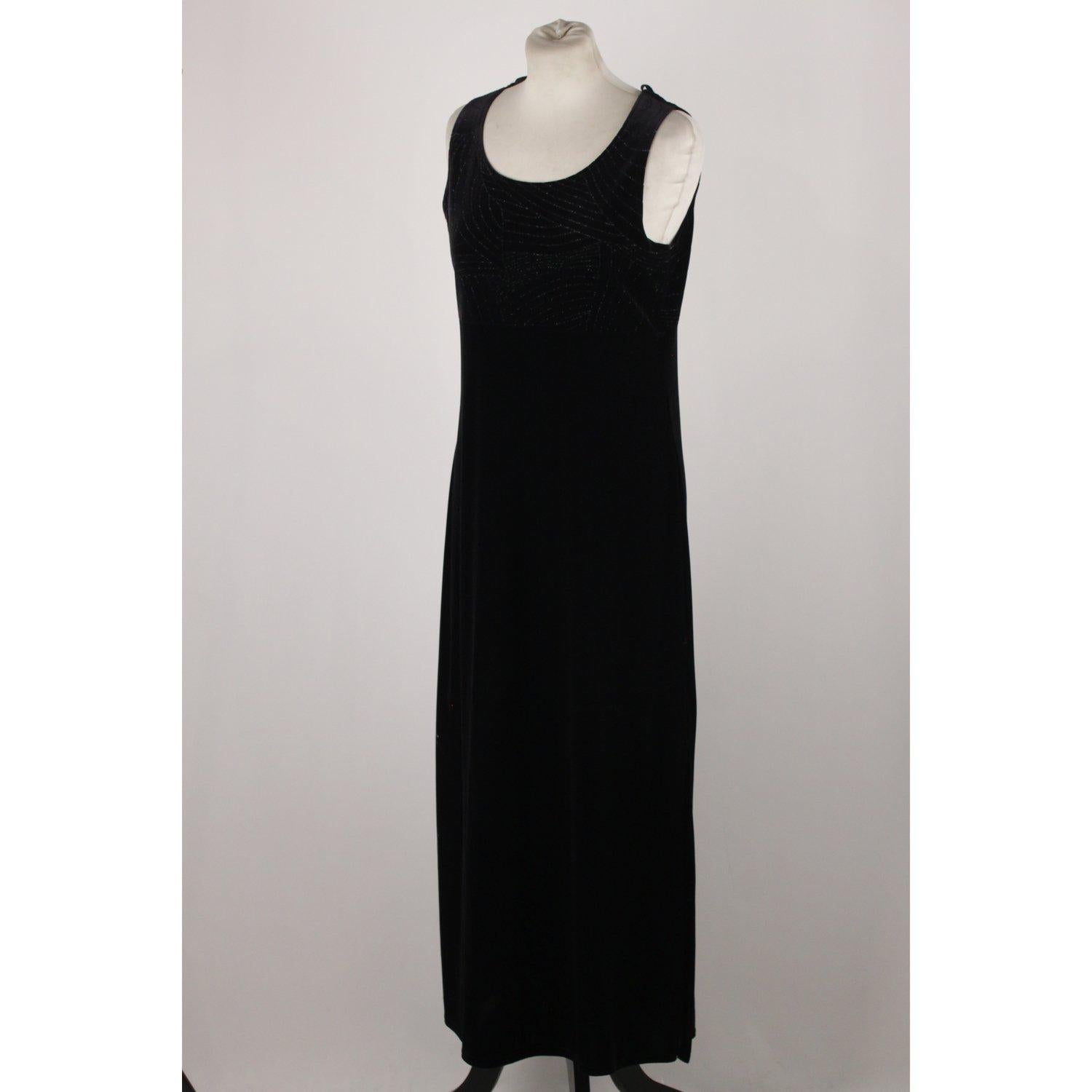 MATERIAL: Velvet COLOR: Black MODEL: Evening Maxi Dress GENDER: Women SIZE: Medium COUNTRY OF MANUFACTURE: Mexico Condition CONDITION DETAILS: A+ :MINT CONDITION! Mint item. Never worn or used Measurements MEASUREMENTS: SHOULDER TO SHOULDER: 13