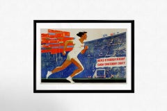 1963 original Soviet propaganda poster Glory to Soviet sports! - USSR - CCCP