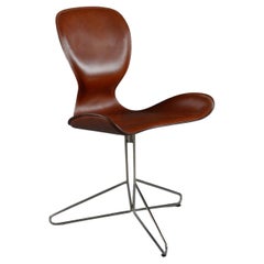 K2 Koi Leather Hand Made Swivel Chair