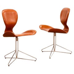 K2 Koi Leather Hand Made Swivel Chair