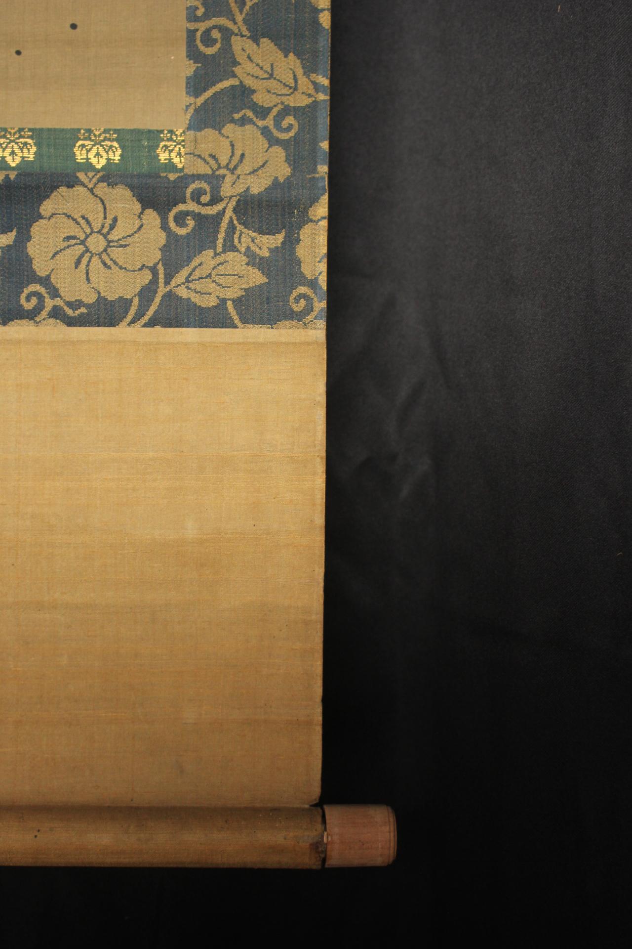 K23 Antichità giapponesi Un rotolo appeso, Drago e Nuvole Inchiostro su seta dipinta in vendita 7