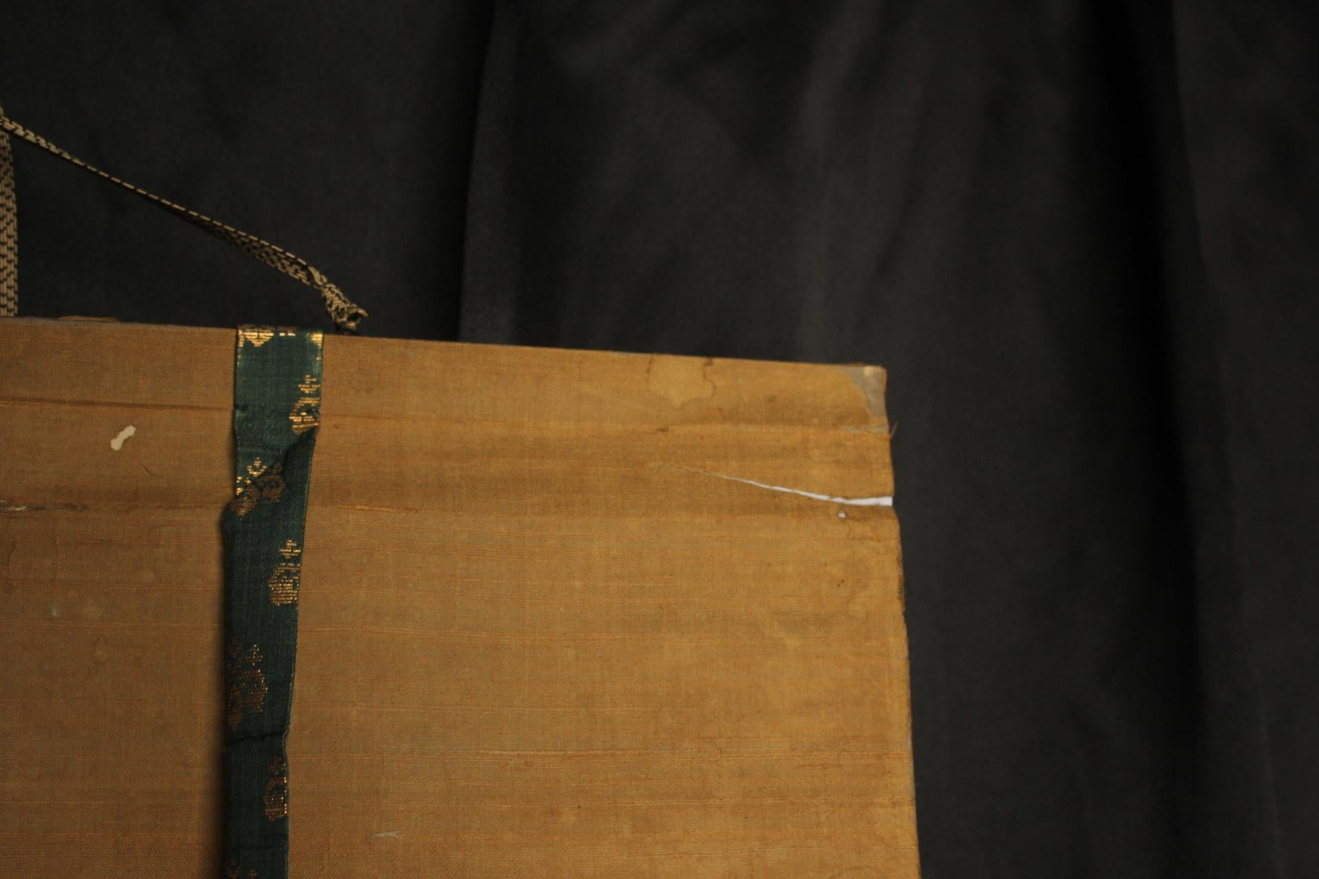 K23 Antichità giapponesi Un rotolo appeso, Drago e Nuvole Inchiostro su seta dipinta in vendita 10