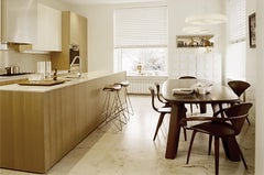 K4 Koi Leather Swivel Bar Stool