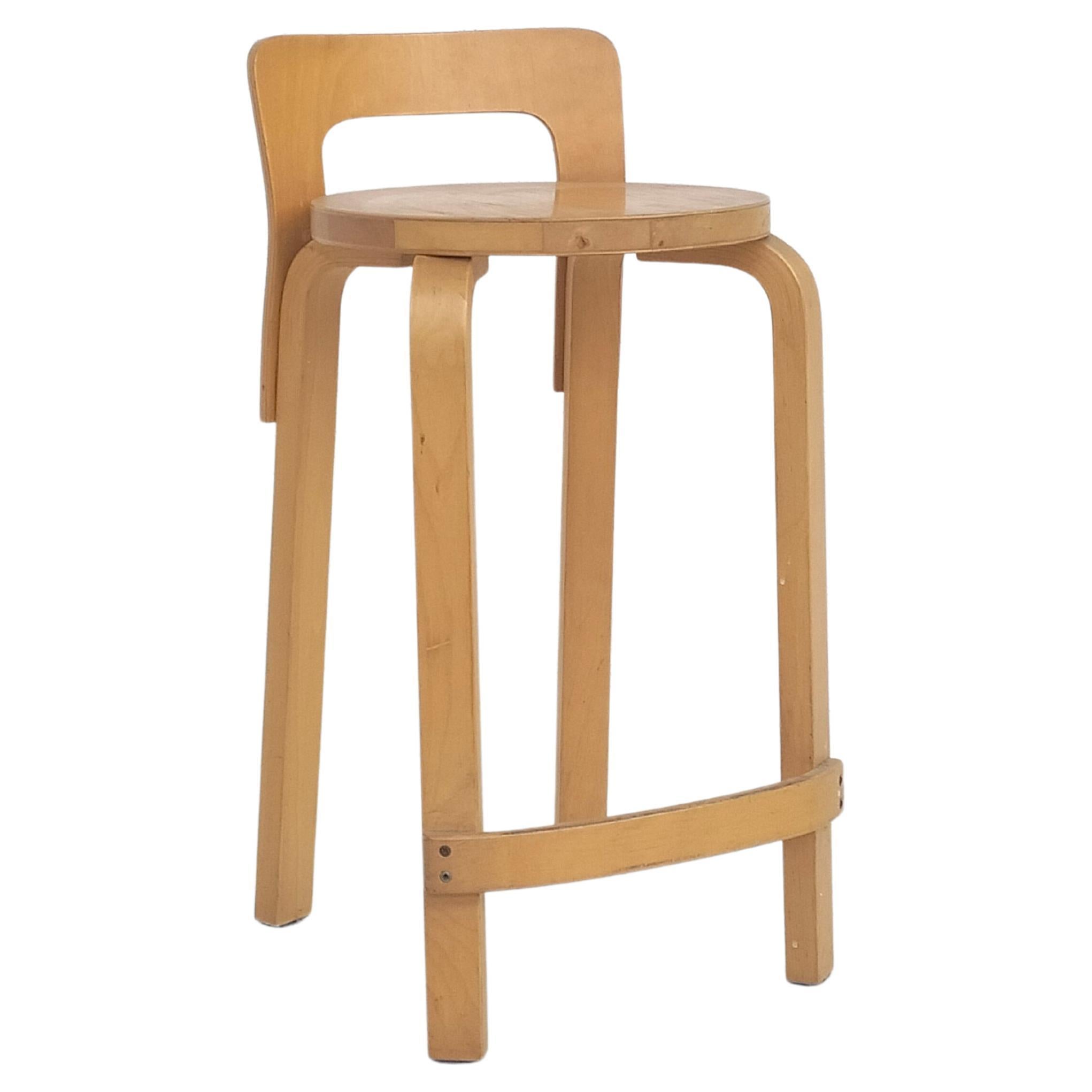 Tabouret K65 par Alvar Aalto+Aalto pour Artek, années 70