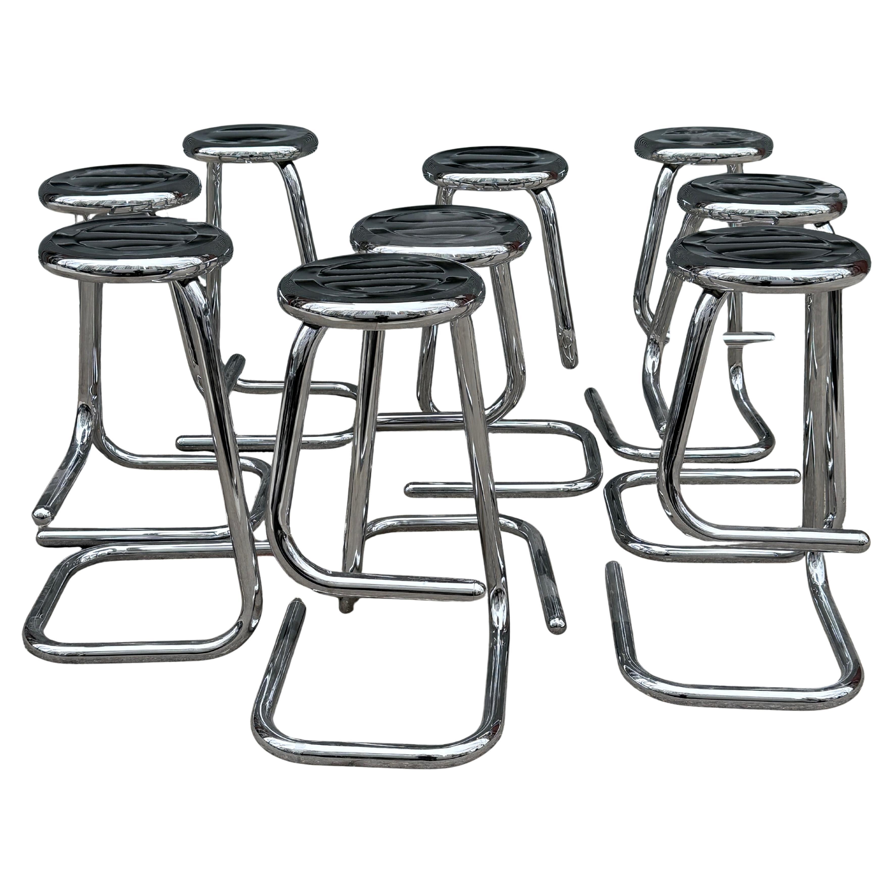 K700 Tubular Chromed Stools from Hamilton & Salmon for Kinetics (up to 9) For Sale 3