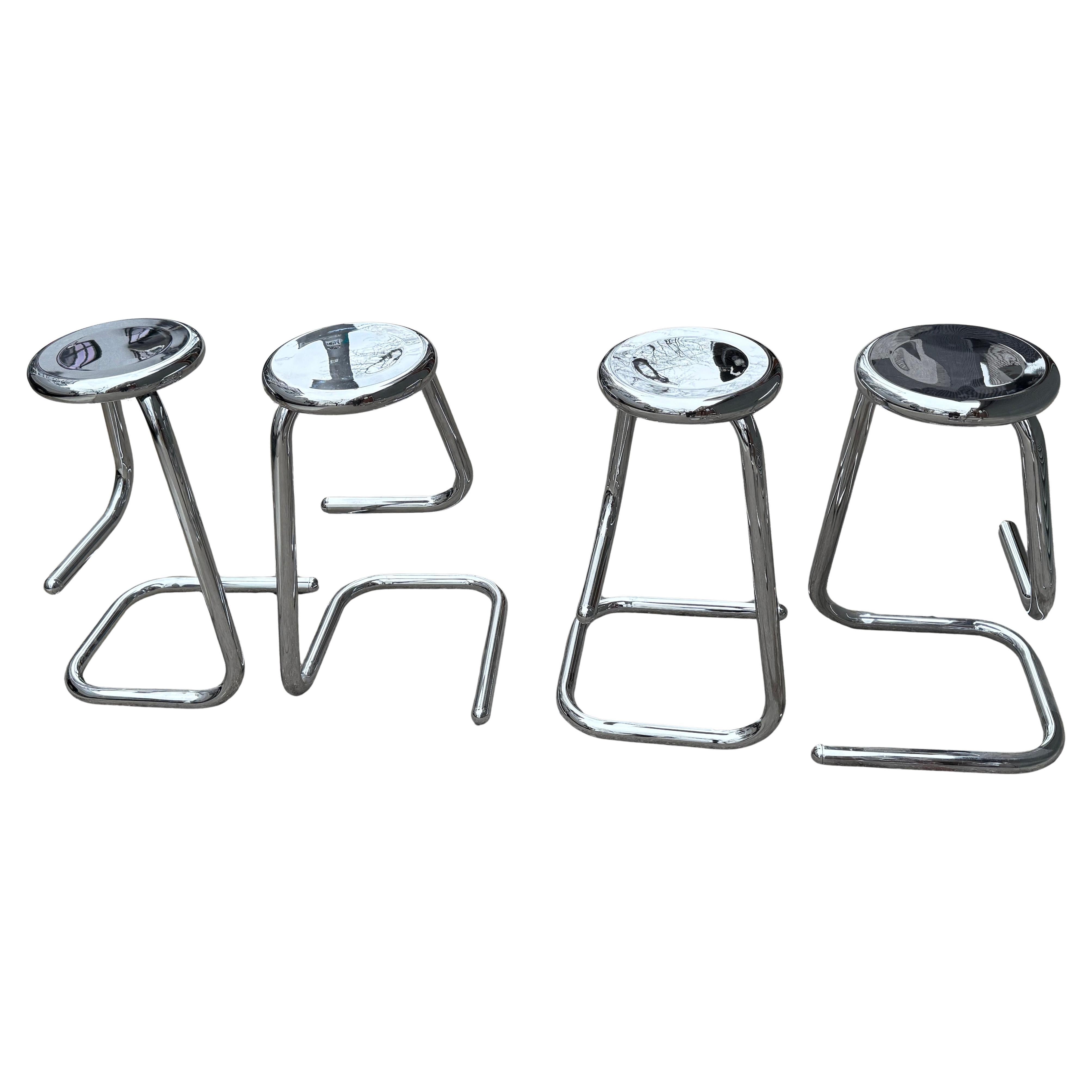 K700 Tubular Chromed Stools from Hamilton & Salmon for Kinetics (up to 9) For Sale 2