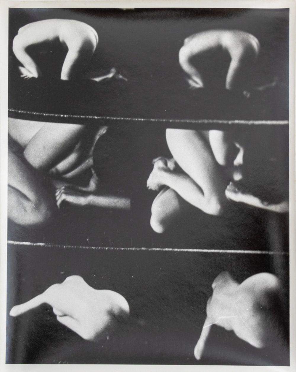 Huit compositions de nus féminins - Gris Nude Photograph par Ka Kwong Hui