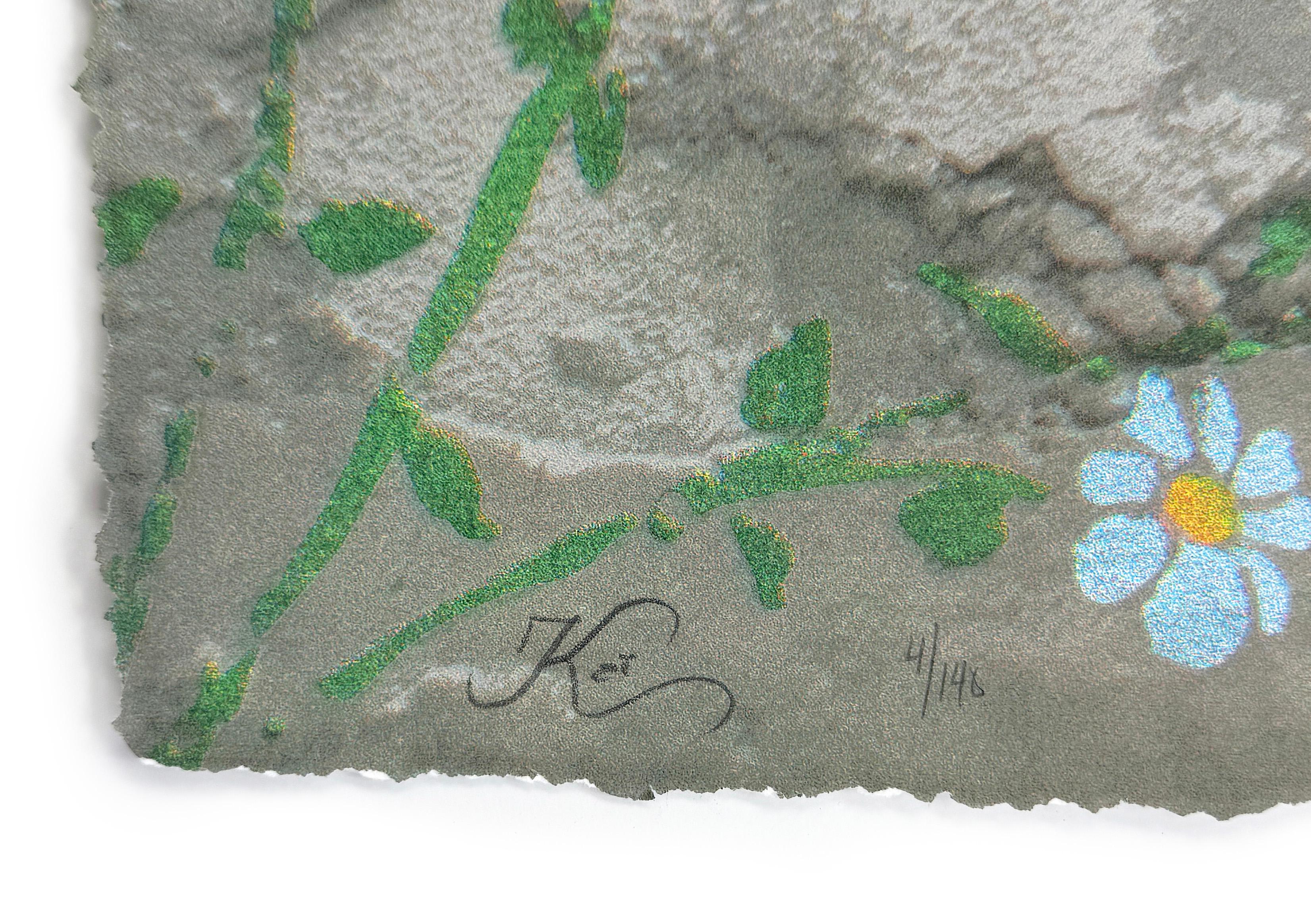 Possibilités infinies (sérigraphie encadrée, signée à la main) - Print de Kaï