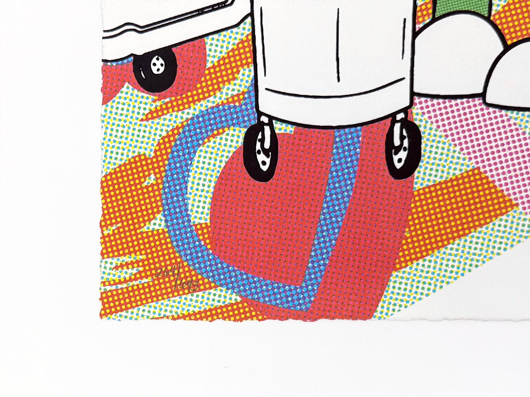 Not All Heroes Wear Capes (sérigraphie encadrée, signée à la main) - Art urbain Print par Kaï
