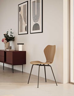 KA237 Natural Beech Wood Seat And Powder-Coated Steel Dining Chair by VZOR