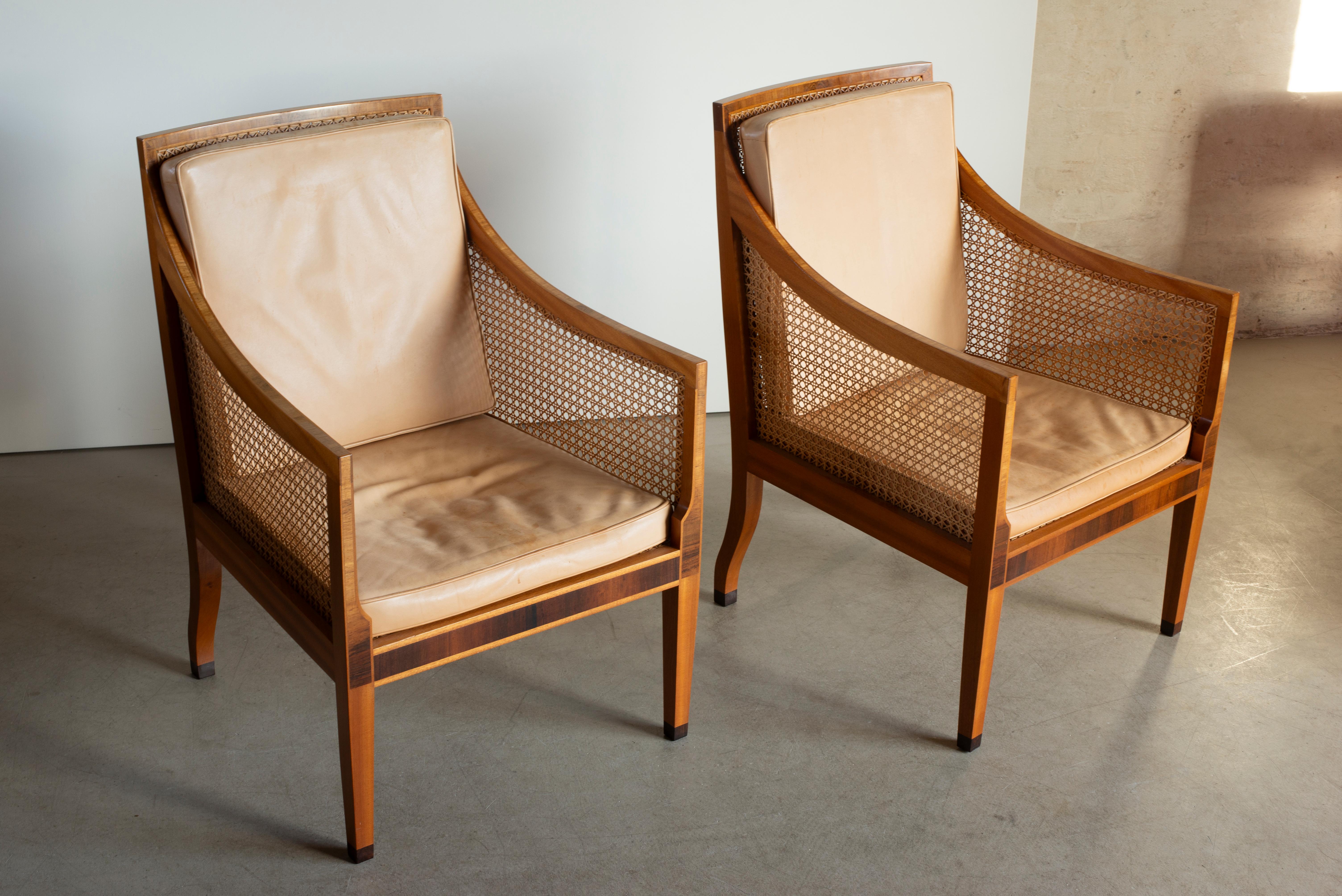 Scandinavian Modern Kaare Klint  A Pair of Bergeres for Rud, Rasmussen