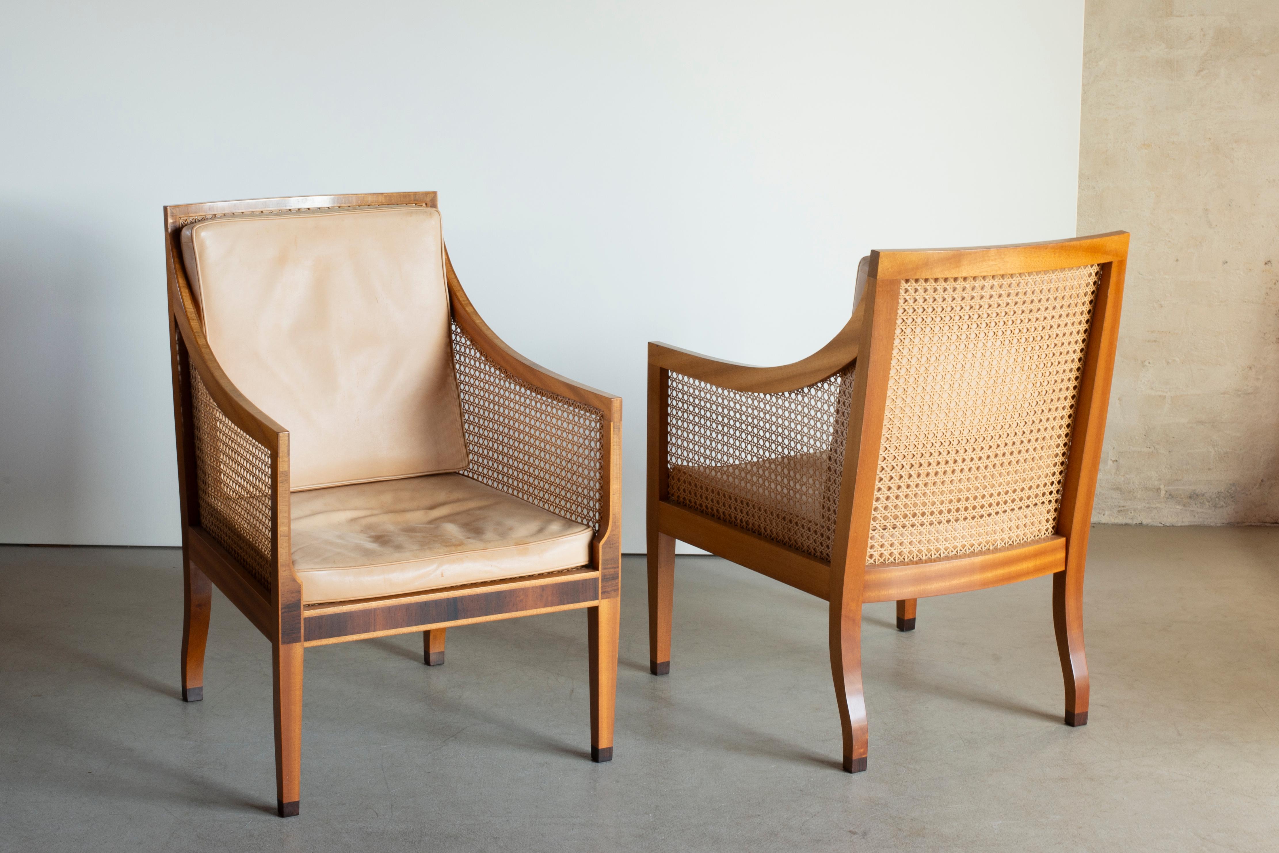 Kaare Klint  A Pair of Bergeres for Rud, Rasmussen In Good Condition In Copenhagen, DK