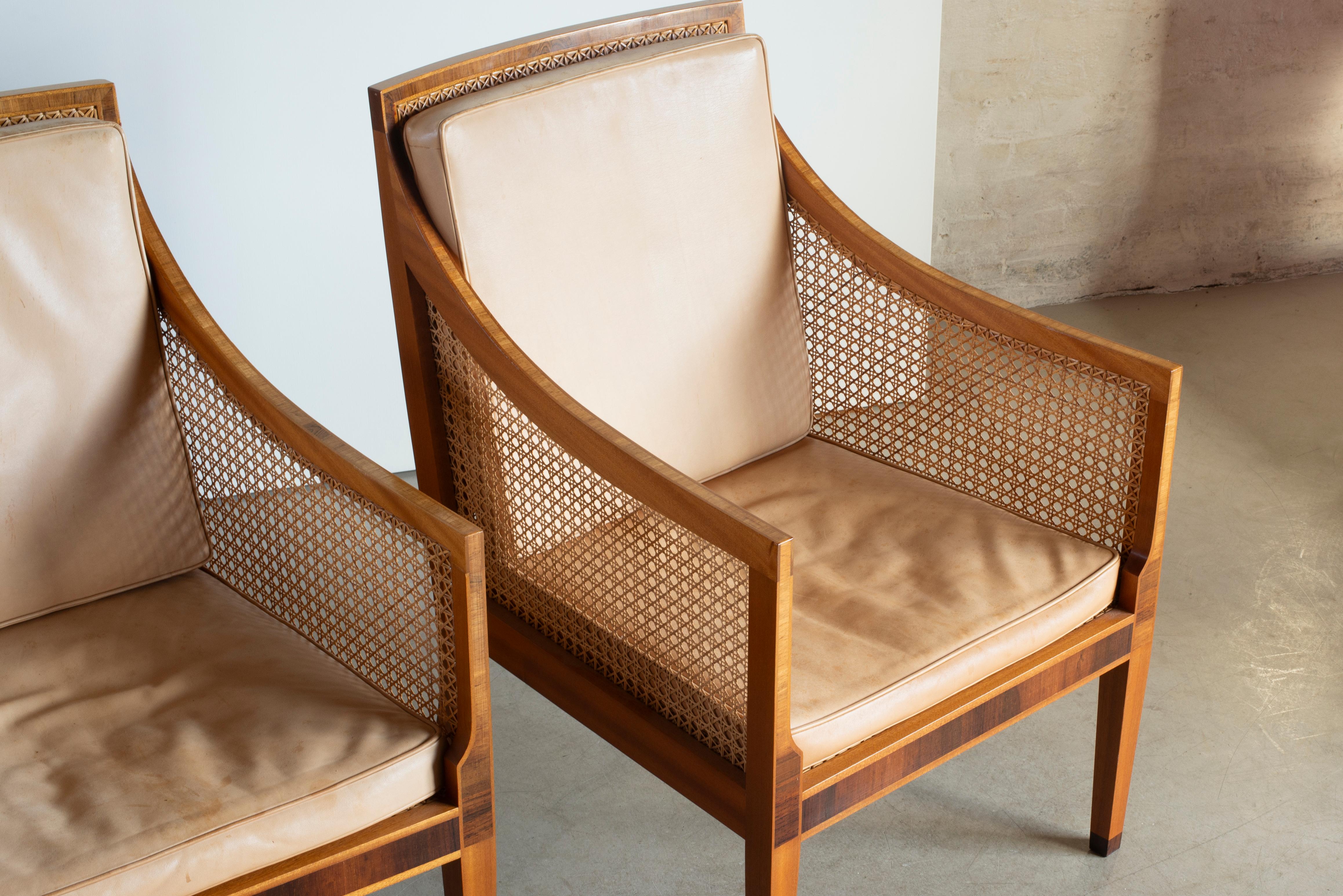 20th Century Kaare Klint  A Pair of Bergeres for Rud, Rasmussen
