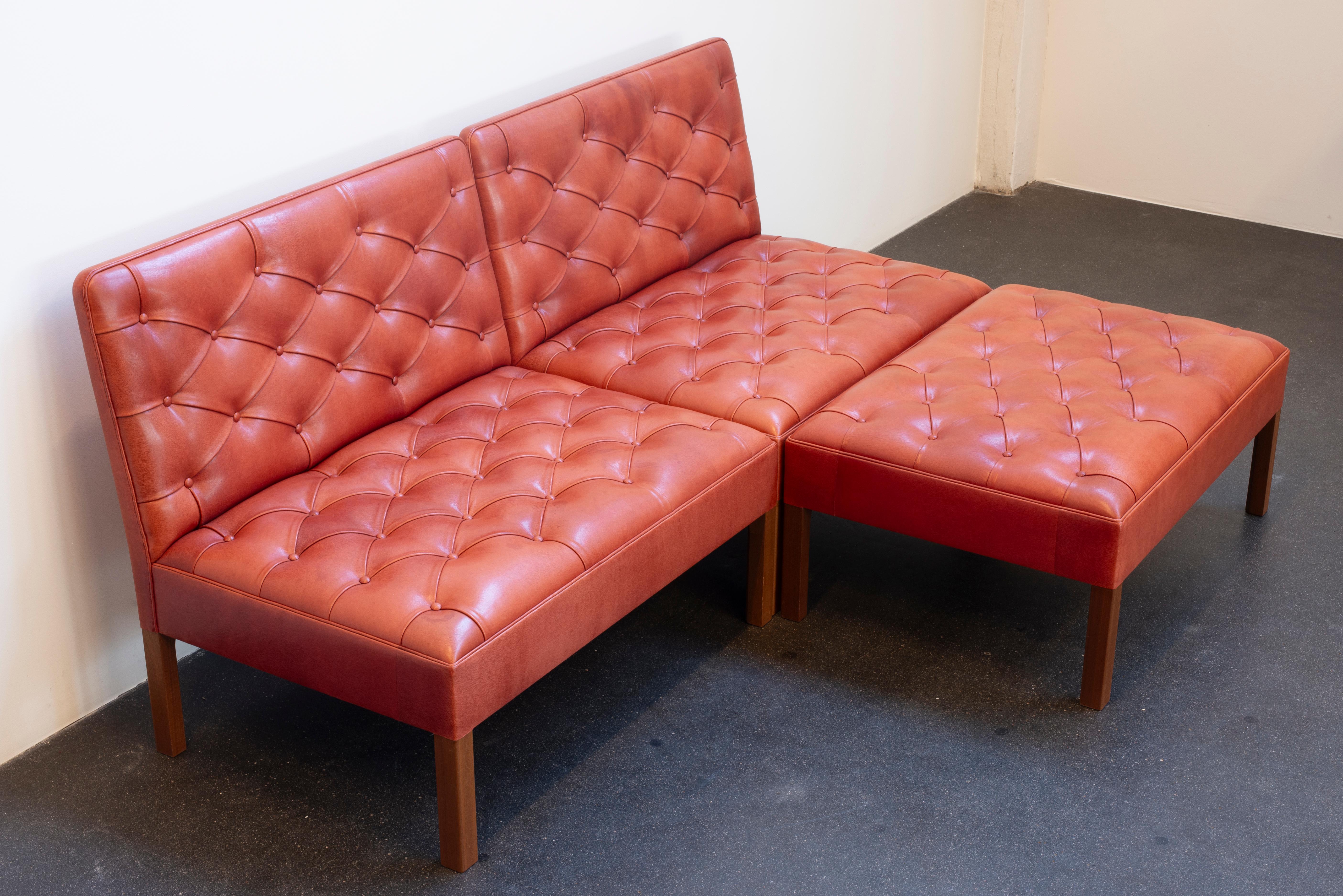 Metà XX secolo Kaare Klint Addition Sofa for Rud Rasmussen in vendita