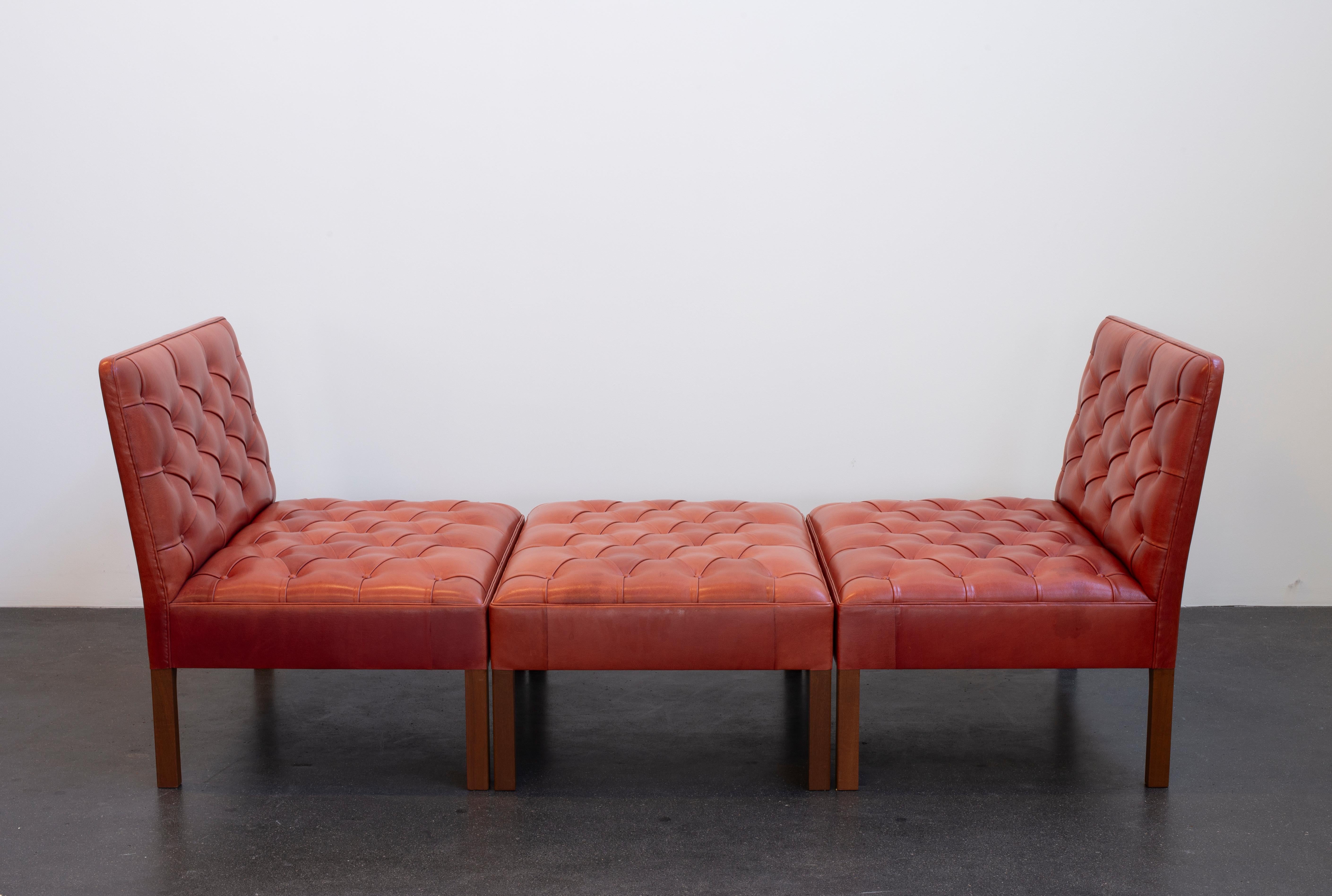 Mogano Kaare Klint Addition Sofa for Rud Rasmussen in vendita