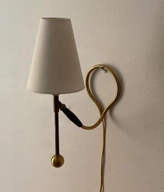 Kaare Klint, Adjustable Wall light / Table Lamp, Brass, Rubber, Denmark, 1950s
