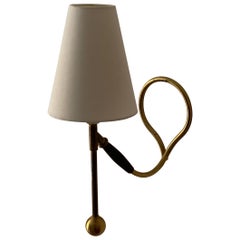 Kaare Klint, Adjustable Wall light / Table Lamp, Brass, Rubber, Denmark, 1950s