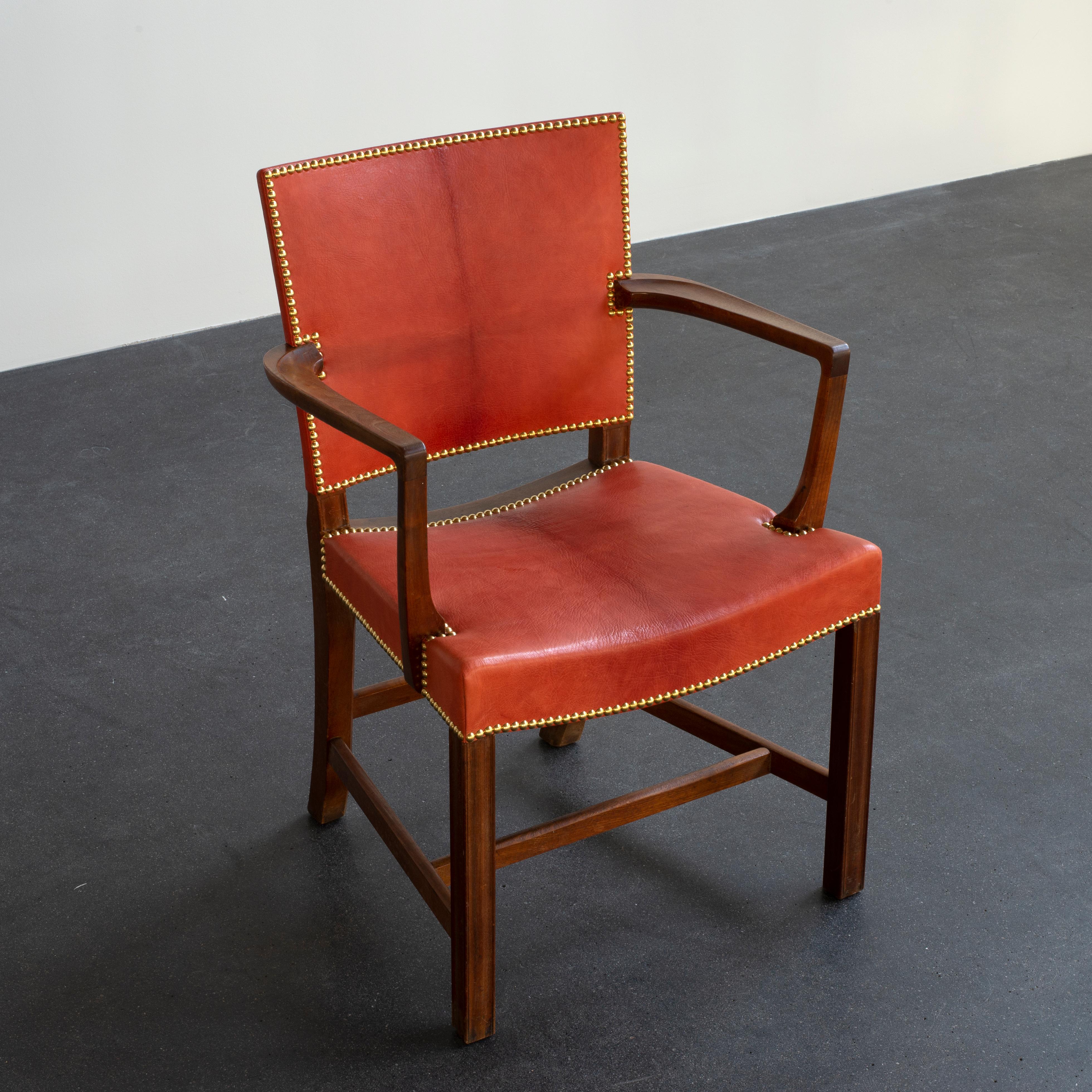 Mid-20th Century Kaare Klint Armchair for Rud. Rasmussen For Sale