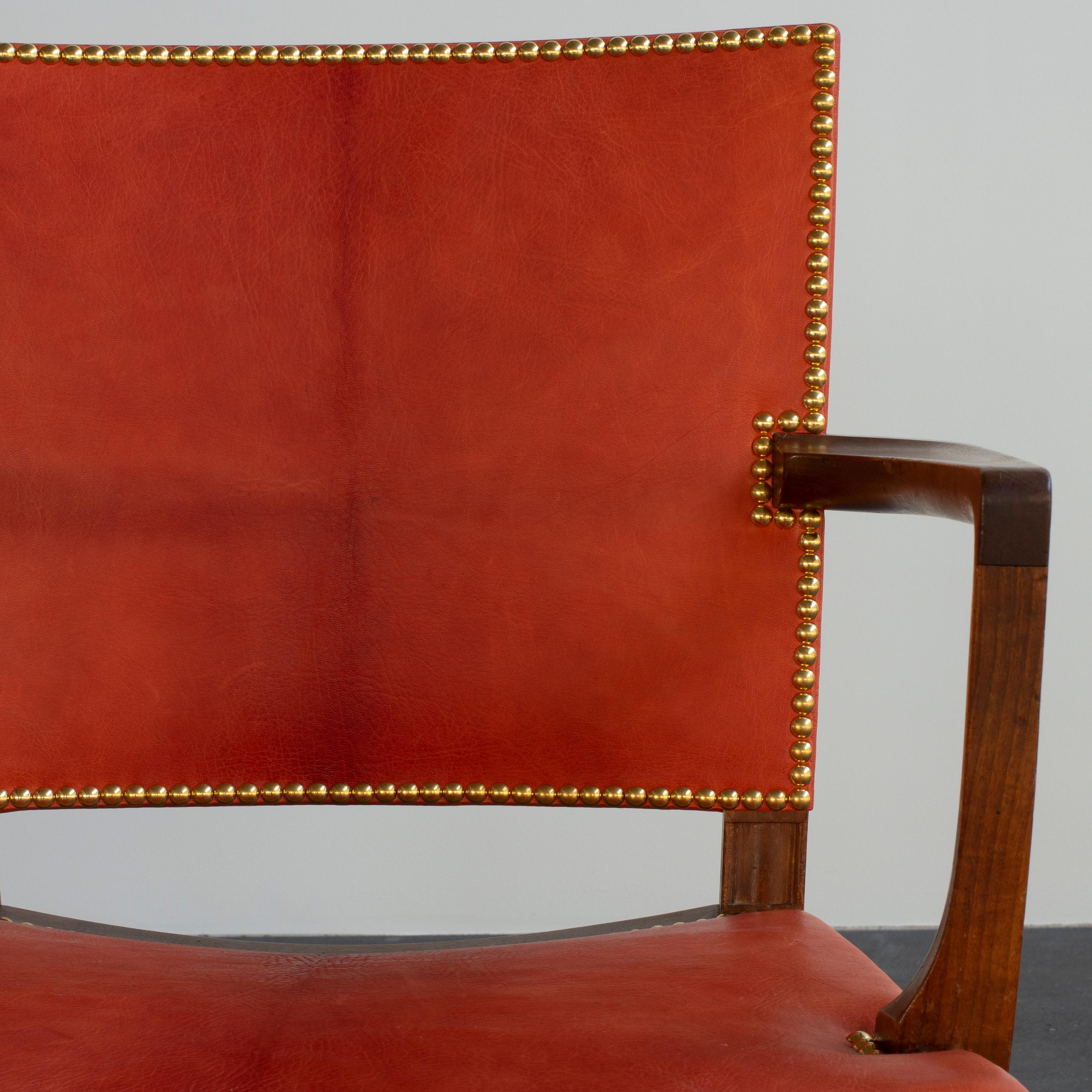 Leather Kaare Klint Armchair for Rud. Rasmussen For Sale