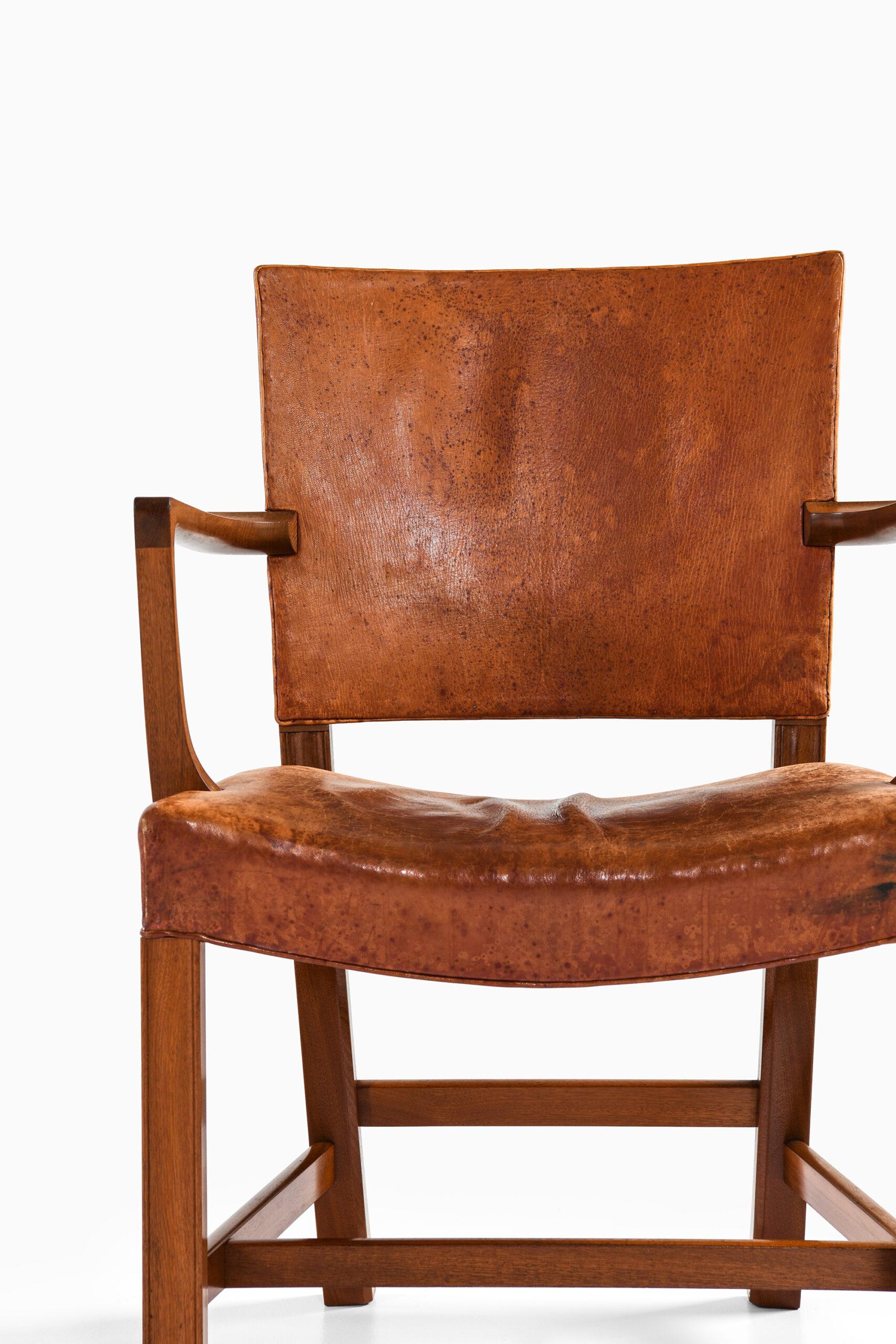 Scandinavian Modern Kaare Klint Armchair Model No 3758A / ‘The Red Chair’ Produced by Rud. Rasmussen For Sale