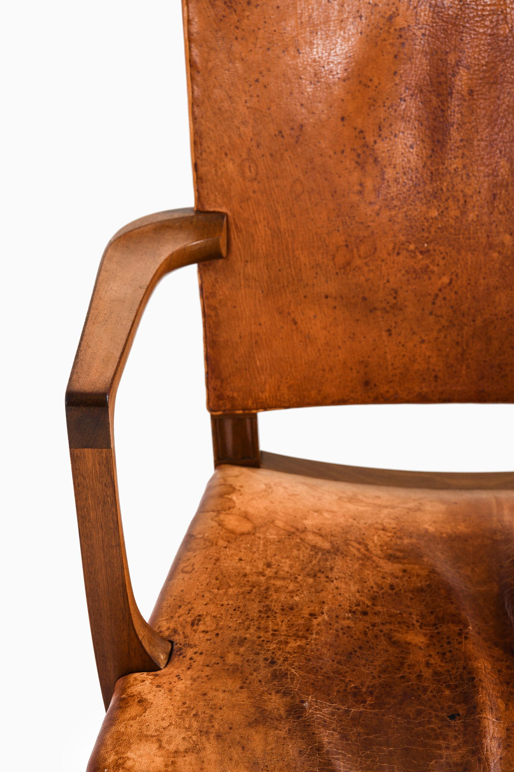 Danish Kaare Klint Armchair Model No 3758A / ‘The Red Chair’ Produced by Rud. Rasmussen For Sale