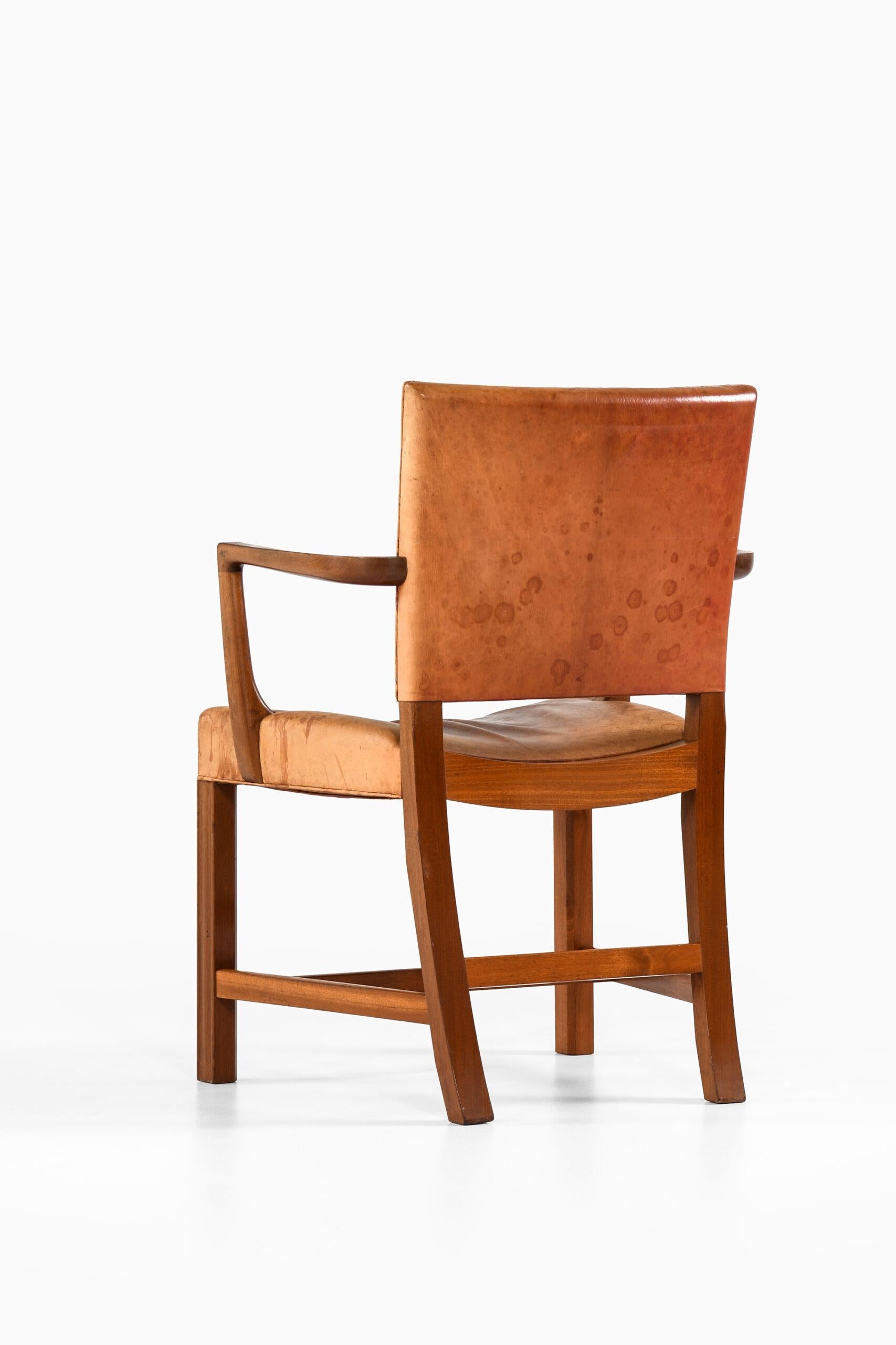 Kaare Klint Armchair Model No 3758A / ‘The Red Chair’ Produced by Rud. Rasmussen For Sale 1